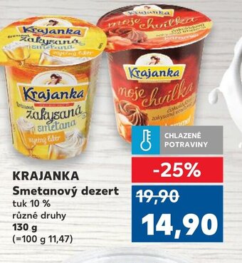 Kaufland KRAJANKA Smetanový dezert nabídka