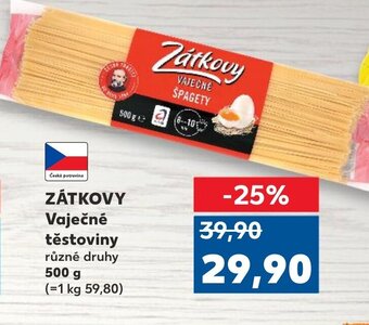 Kaufland ZÁTKOVY Vaječné těstoviny nabídka
