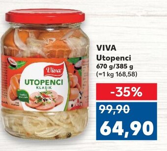 Kaufland VIVA Utopenci 670 g/385 g nabídka