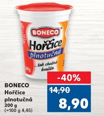 Kaufland BONECO Hořčice plnotučná 200 g nabídka