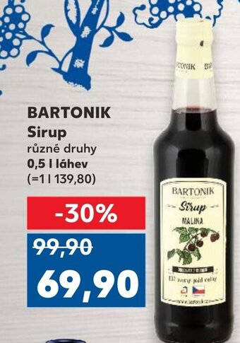 Kaufland BARTONIK Sirup nabídka