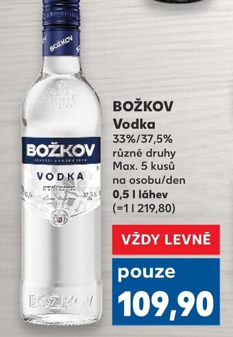 Kaufland BOŽKOV Vodka nabídka