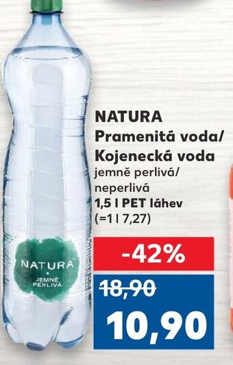 Kaufland NATURA Pramenitá voda/ Kojenecká voda nabídka