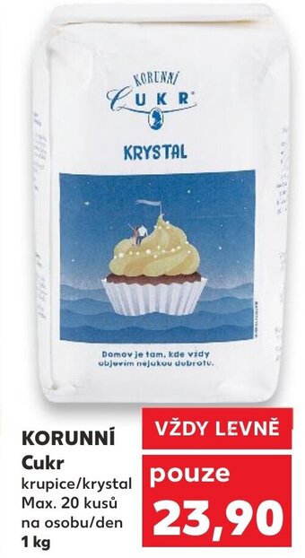 Kaufland KORUNNÍ Cukr nabídka