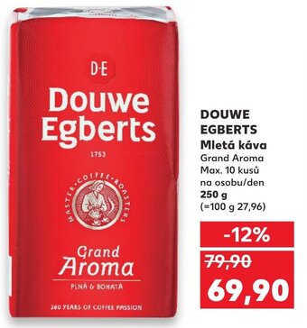 Kaufland DOUWE EGBERTS Mletá káva nabídka