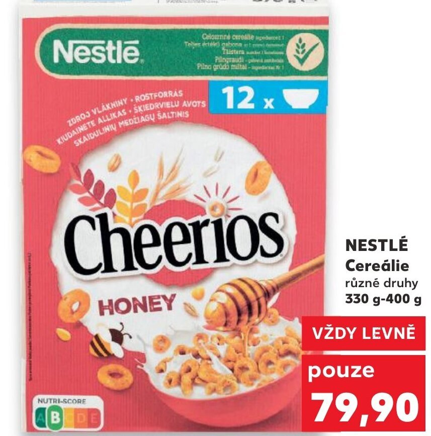 NESTLÉ Cereálie nabídky v Kaufland