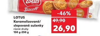 Kaufland LOTUS Karamelizované/ slepované sušenky nabídka