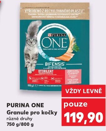 Kaufland PURINA ONE Granule pro kočky nabídka