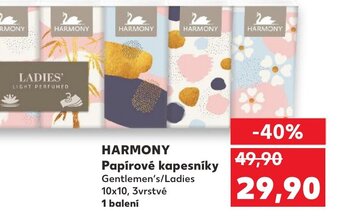 Kaufland HARMONY Papírové kapesníky nabídka