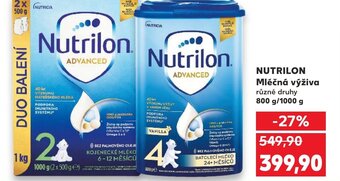 Kaufland NUTRILON Mléčná výživa nabídka