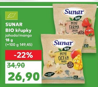 Kaufland SUNAR BIO křupky nabídka