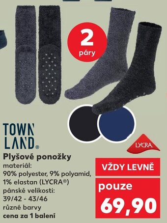 Kaufland Plyšové ponožky nabídka