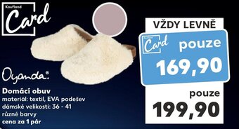 Kaufland Domácí obuv nabídka