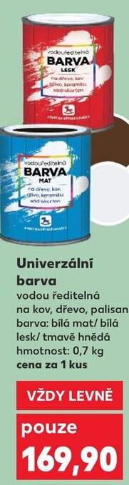 Kaufland Univerzální barva nabídka