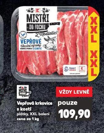 Kaufland Vepřová krkovice s kostí nabídka