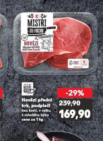 Kaufland Hovězí přední krk, podplečí nabídka
