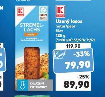 Kaufland Uzený losos nabídka