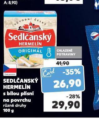 Kaufland Sedlčanský hermelín nabídka