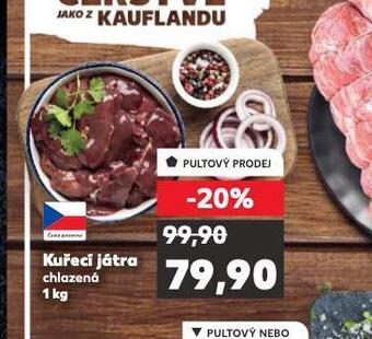 Kaufland Kuřecí játra nabídka