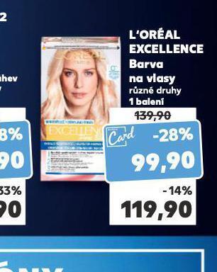 Kaufland Loreal excellence barva na vlasy nabídka