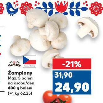 Kaufland Žampiony nabídka
