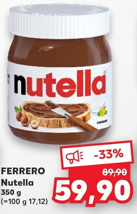 FERRERO Nutella 350 g nabídka v Kaufland
