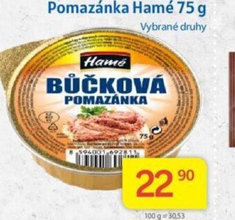 Kubík potraviny Pomazánka Hamé 75 g nabídka