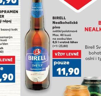 Kaufland Pivo birell nealko nabídka