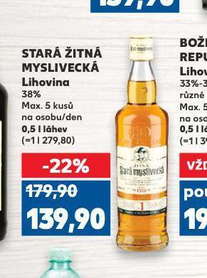 Kaufland Stará žitná myslivecká nabídka
