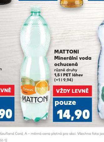 Kaufland Mattoni ochucená nabídka