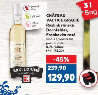 Kaufland Chateau valtice gracie frankovka rosé nabídka
