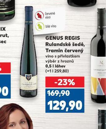 Kaufland Genus regis tramín červený nabídka
