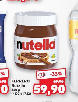 Kaufland Ferrero nutella nabídka