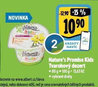 Albert Tvarohový dezert nabídka