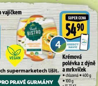 Albert Krémová polévka z dýně a mrkviček nabídka