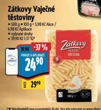 Albert Zátkovy vaječné těstoviny nabídka