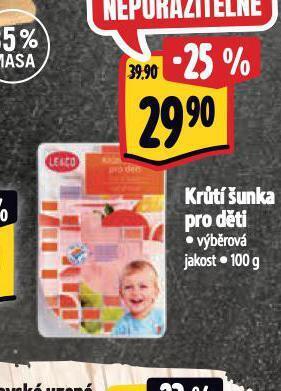 Albert Krůtí šunka pro děti nabídka