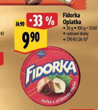 Albert Fidorka oplatka nabídka