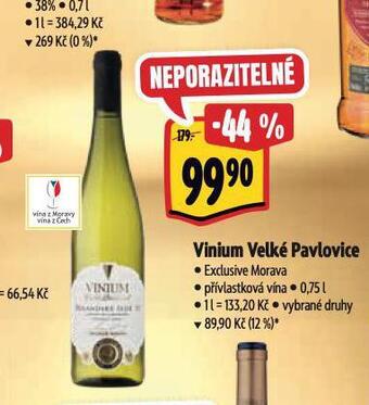 Albert Vinium velké pavlovice nabídka