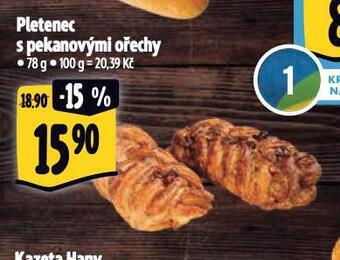 Albert Pletenec s pekanovými ořechy nabídka
