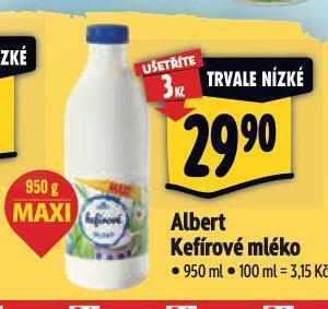 Albert Kefírové mléko nabídka