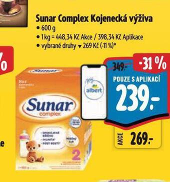 Albert Sunar kojenecká výživa nabídka