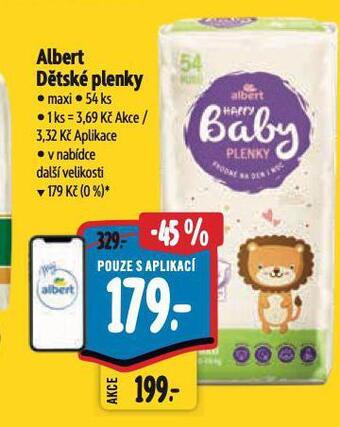 Albert Dětské plenky nabídka