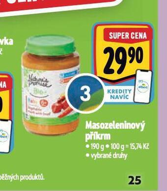 Albert Masozeleninový příkrm nabídka
