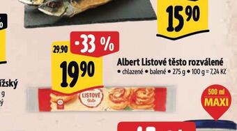 Albert Listové těsto nabídka