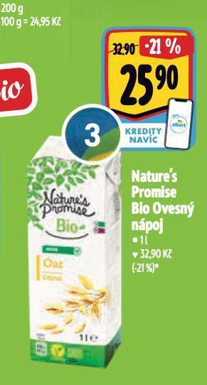 Albert Bio ovesný nápoj nabídka