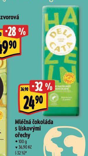 Albert Mléčná čokoláda s lískovými ořechy nabídka