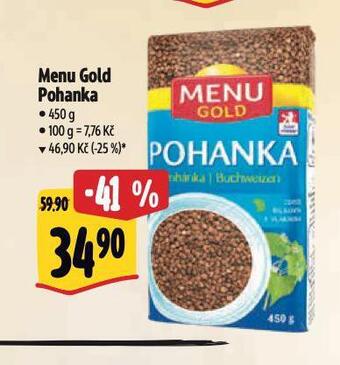 Albert Menu gold pohanka nabídka