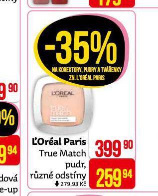 Teta Loreal paris pudr nabídka