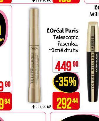 Teta Loreal paris řasenka nabídka